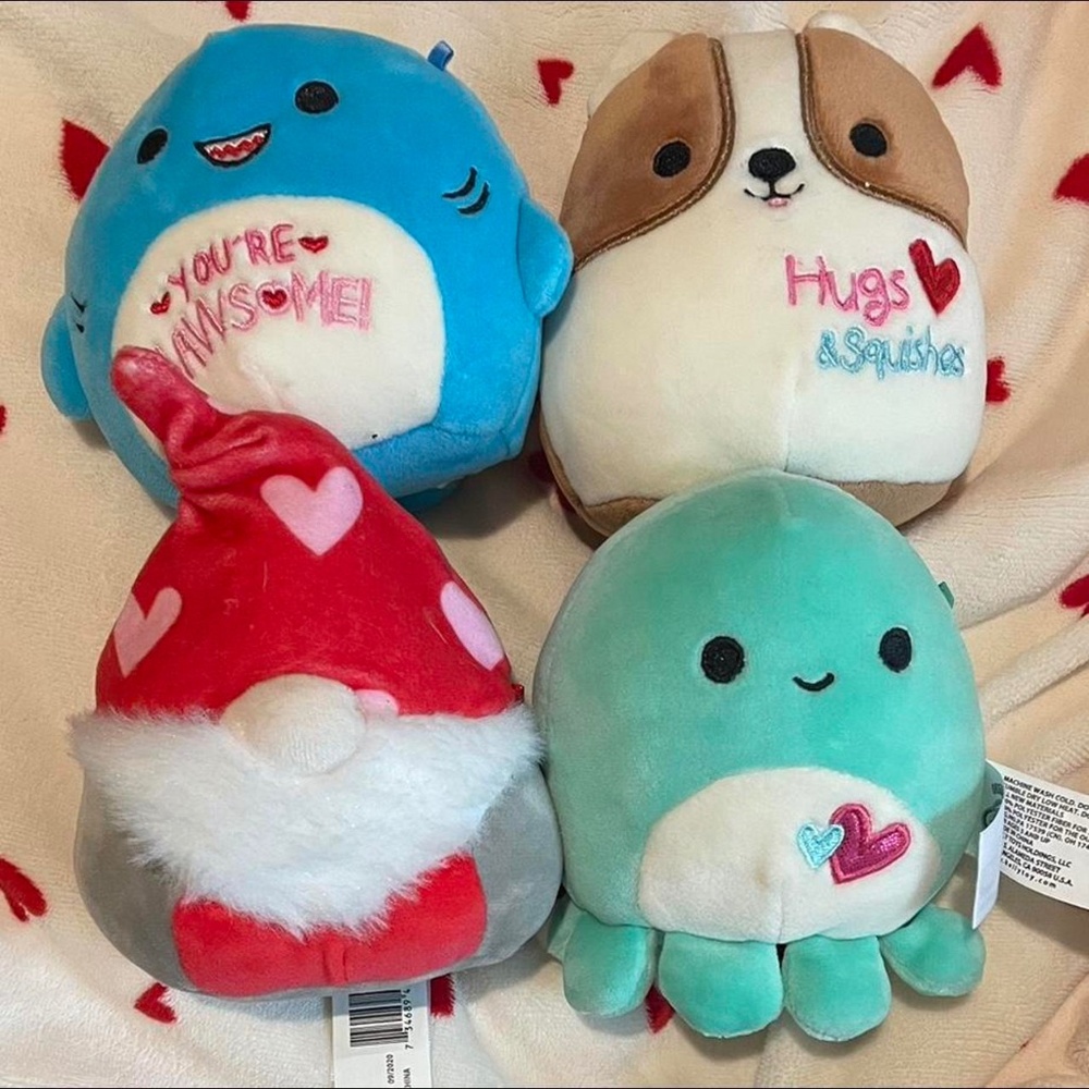 5in 2021 Valentine’s Day squishmallows (comes with all 4)